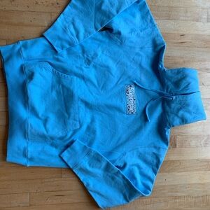 Size M Blue supreme bandana hoodie *rare* DS with tags and bag
